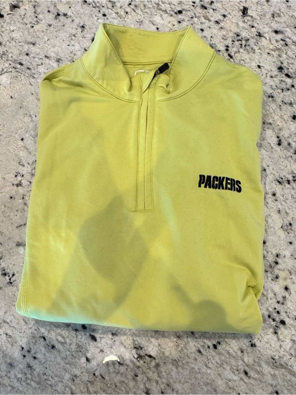 Cutter & Buck Lime Green Packers Quarter-Zip Pullover